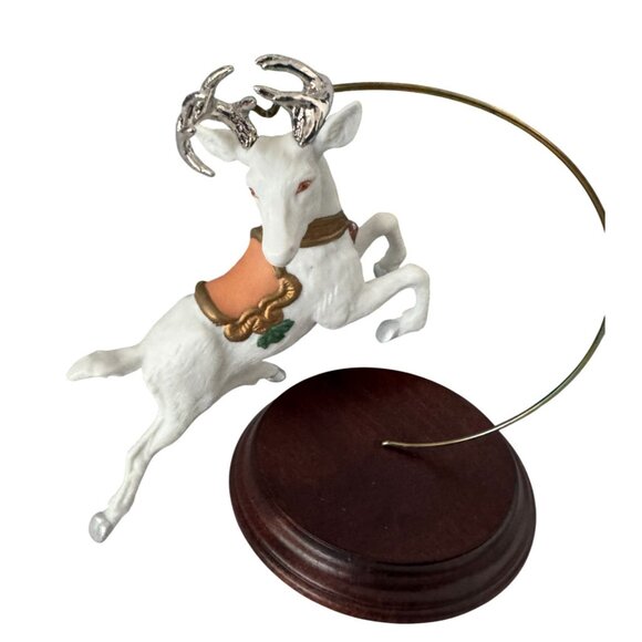 Hallmark Majestic Deer 1994 NIB Porcelain Pewter w/stand Limited Edition - Picture 1 of 2